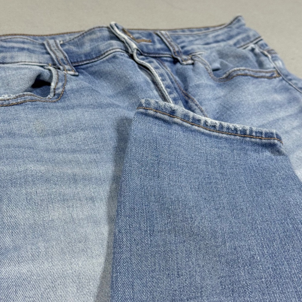 American Eagle Super Stretch Skinny Jeans Light Wash Blue High Rise Womens 6